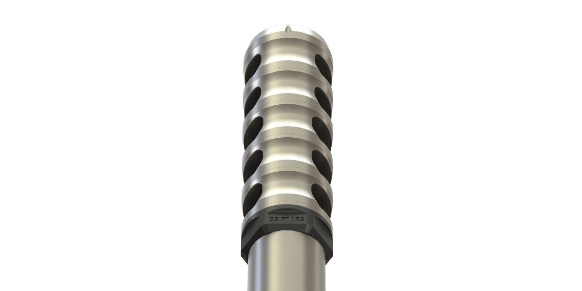 WITHOUT WARNING CHAD SELF-TIMING MUZZLE BRAKE, .264”/6.5MM, RAW