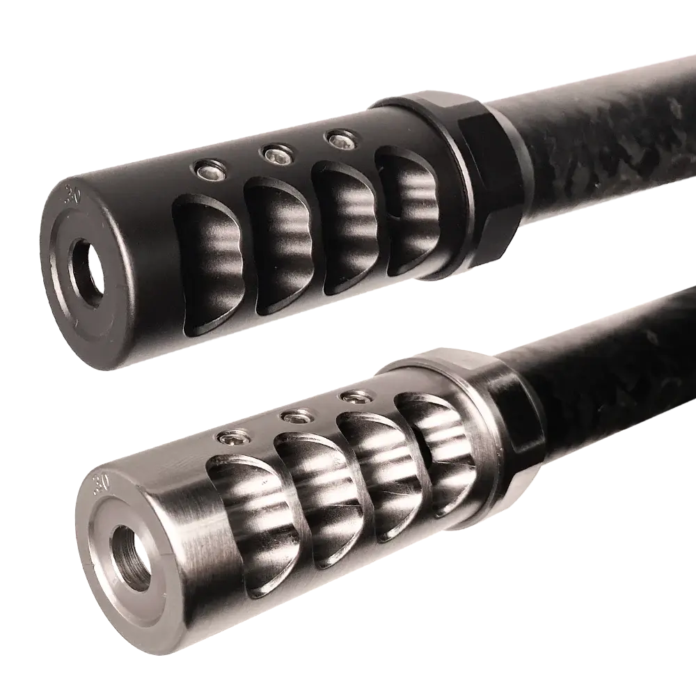 APA LITTLE BASTARD MUZZLE BRAKE, GEN 4, 5/8-24, 6MM, BLACK NITRIDE