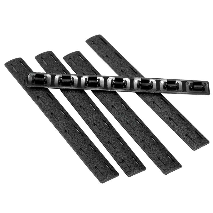 BCM BCM RAIL PANEL KIT, M-LOK, 5.5”, BLACK, 5 PACK