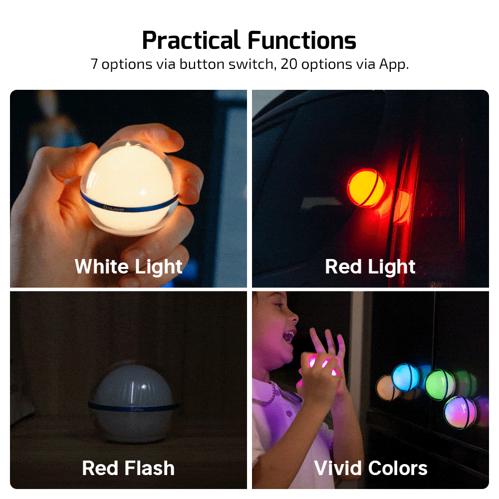 OLIGHT SPHERE AMBIENT LIGHT, W/ APP CONTROL, BLUE