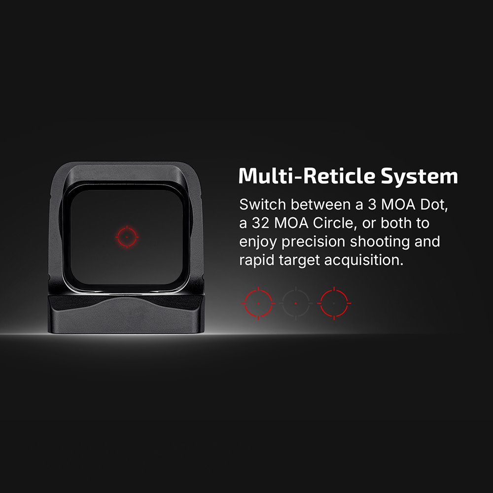 OLIGHT OSIGHT X RED DOT SIGHT, 3 MOA DOT