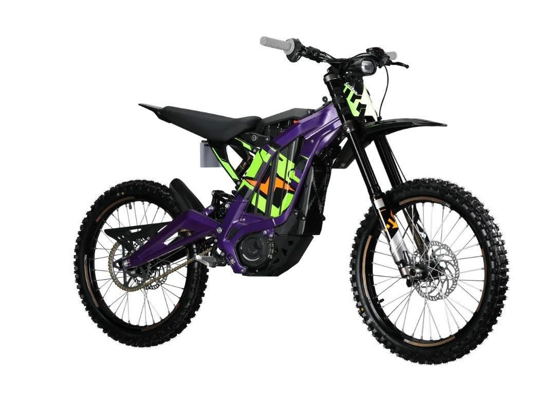 2024 SUR-RON LIGHT BEE X ELECTRIC BIKE, 60V, 6000W, 40AH, PURPLE, W/ CHARGER
