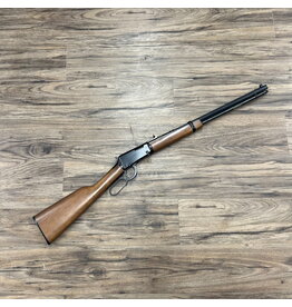HENRY HENRY LEVER ACTION RIFLE, 22 WMR, 20" OCTAGON BLUED BARREL, WALNUT STOCK, PRE-OWNED