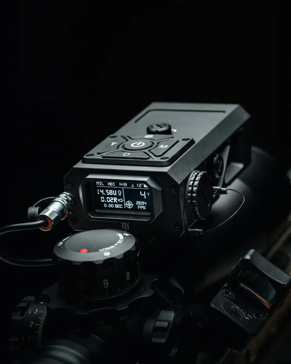 TANGOINNOS FIRE 4000 ELITE WEAPONS MOUNTED RANGEFINDER W/ BALLISTICS, BLACK