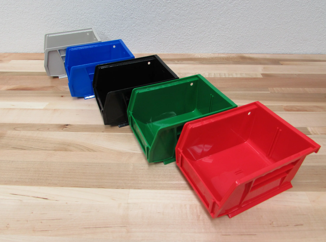 INLINE FABRICATION STANDARD BIN, BLUE