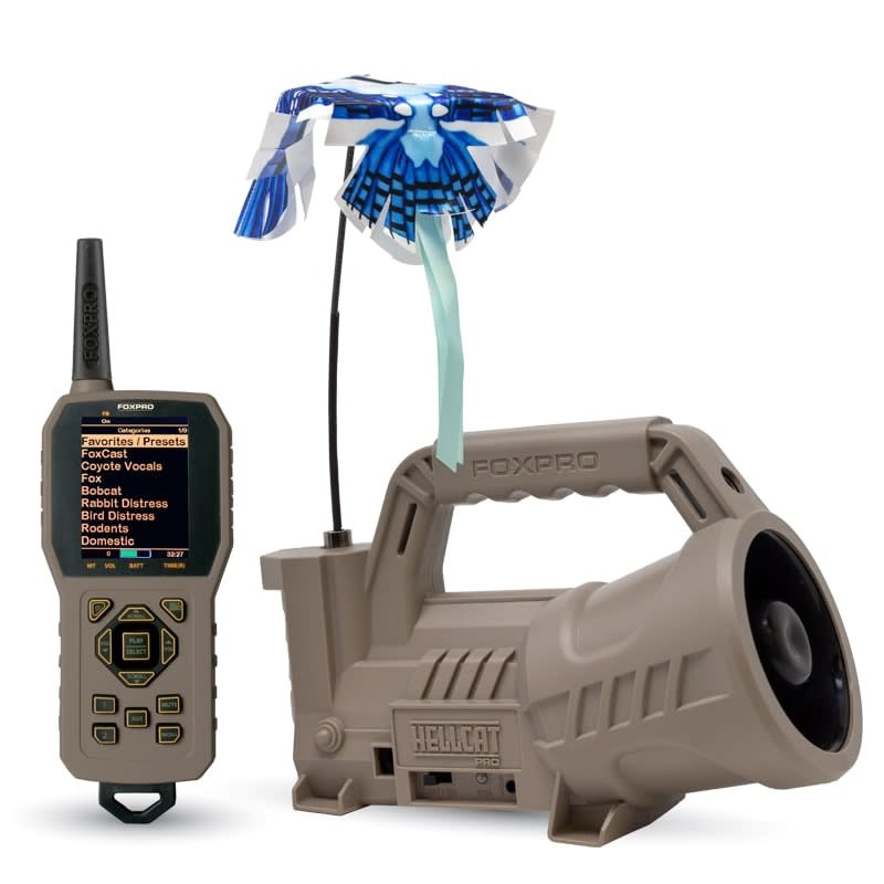 FOXPRO FOXPRO HELLCAT PRO PREDATOR CALL, W/ DECOY