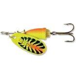 BLUE FOX BLUE FOX VIBRAX SPINNER, #2, 3/16OZ, FIRETIGER/FIRETIGER