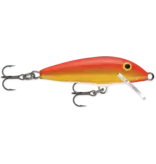 RAPALA RAPALA ORIGINAL FLOATING LURE, GOLD FLUORESCENT RED, SIZE 5