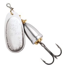 BLUE FOX BLUE FOX CLASSIC VIBRAX SPINNER LURE, 1/8OZ, SILVER/SILVER