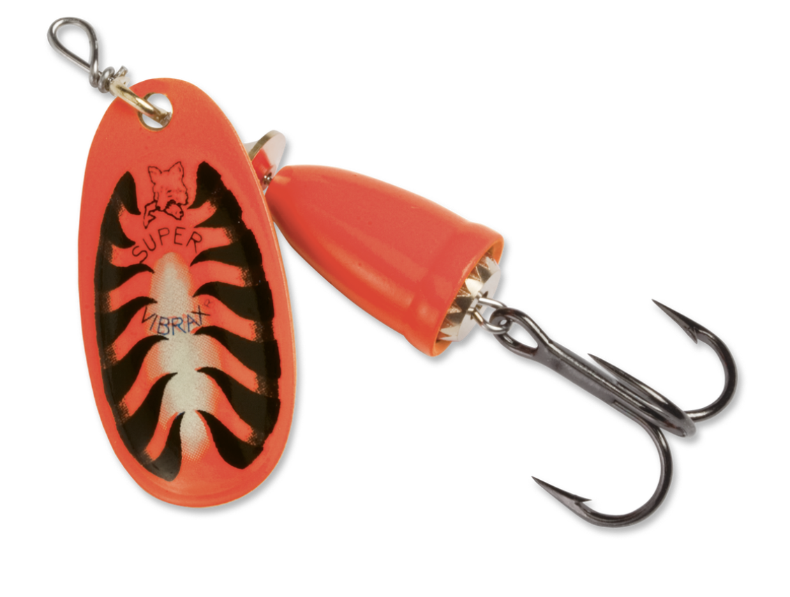 BLUE FOX BLUE FOX CLASSIC VIBRAX SPINNER LURE, 1/8OZ, RED TIGER