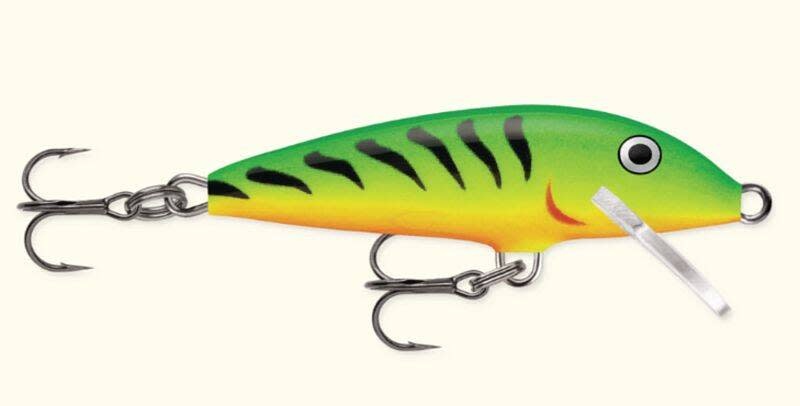 RAPALA RAPALA ORIGINAL FLOATER LURE, SIZE 5, 2", 1/16OZ, FIRETIGER
