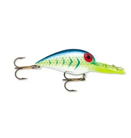 STORM STORM ORIGINAL WIGGLE WART LURE, SIZE 4, 2", 3/8OZ, BLAZIN' BLUE UV