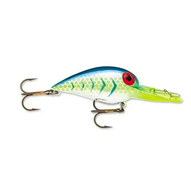 STORM STORM ORIGINAL WIGGLE WART LURE, SIZE 4, 2", 3/8OZ, BLAZIN' BLUE UV