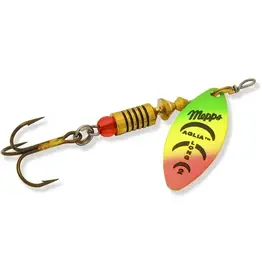MEPPS MEPPS AGLIA LONG IN-LINE SPINNER, PLAIN, #2, 1/4OZ, FIRETIGER