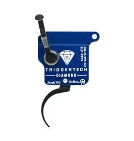 TRIGGERTECH TRIGGERTECH ROUGH DIAMOND TRIGGER, REMINGTON 700 RIFLE, RH, W/O BOLT RELEASE, BLACK, PRO CURVE