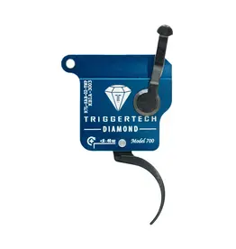 TRIGGERTECH TRIGGERTECH ROUGH DIAMOND TRIGGER, REMINGTON 700 RIFLE, LH, W/O BOLT RELEASE, BLACK, PRO CURVE