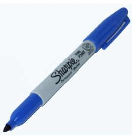 SHARPIE TACTICAL PERMANENT MARKER SYSTEM, FINE POINT, BLUE