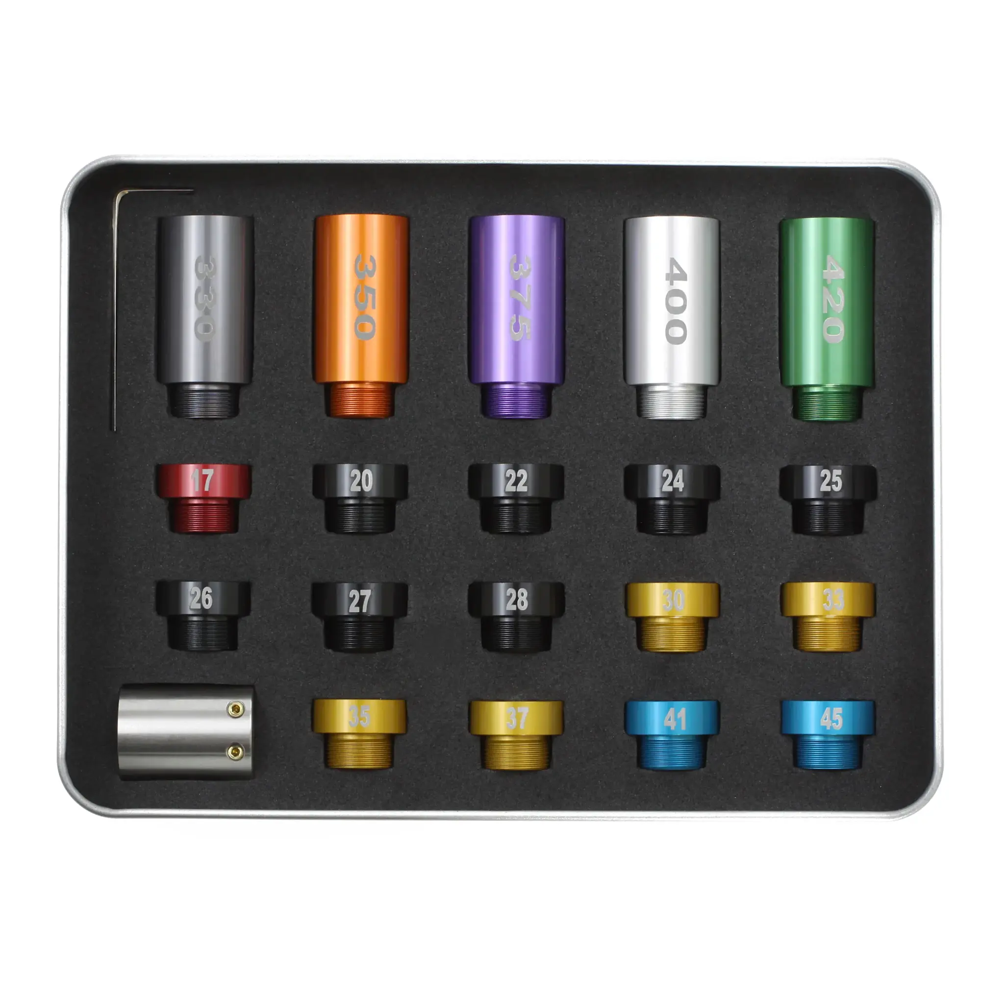 DERRACO ENGINEERING BULLET COMPARATOR SET, 20 PIECES