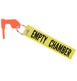 ENGAGE PRECISION ENGAGE PRECISION TACTICAL CHAMBER FLAG, ORANGE, W/ YELLOW/GREEN EMPTY CHAMBER TAG