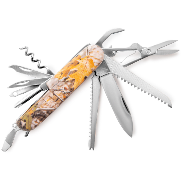 MAXAM MAXAM MULTI-FUNCTION ARMY KNIFE, SS, CAMO