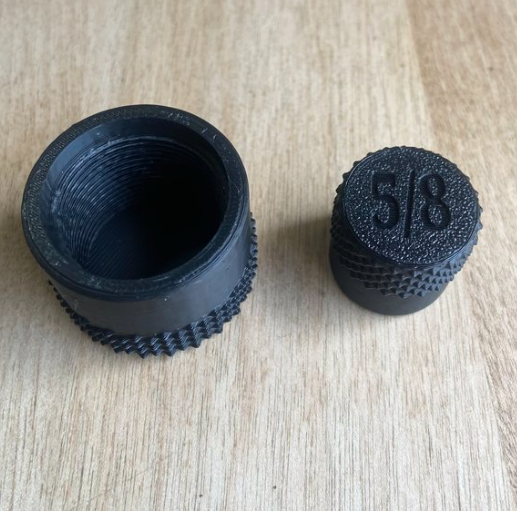 PR SHOOTING SOLUTIONS THREAD PROTECTOR CAP, 5/8-24, BLACK