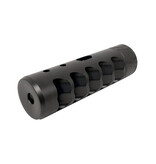 SPEARHEAD MACHINE 5 PORT JUNCTION SELF TIMING MUZZLE BRAKE, 5/8-24, 6.5MM, BLACK NITRIDE