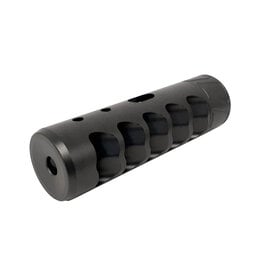 SPEARHEAD MACHINE 5 PORT JUNCTION SELF TIMING MUZZLE BRAKE, 5/8-24, 6.5MM, BLACK NITRIDE