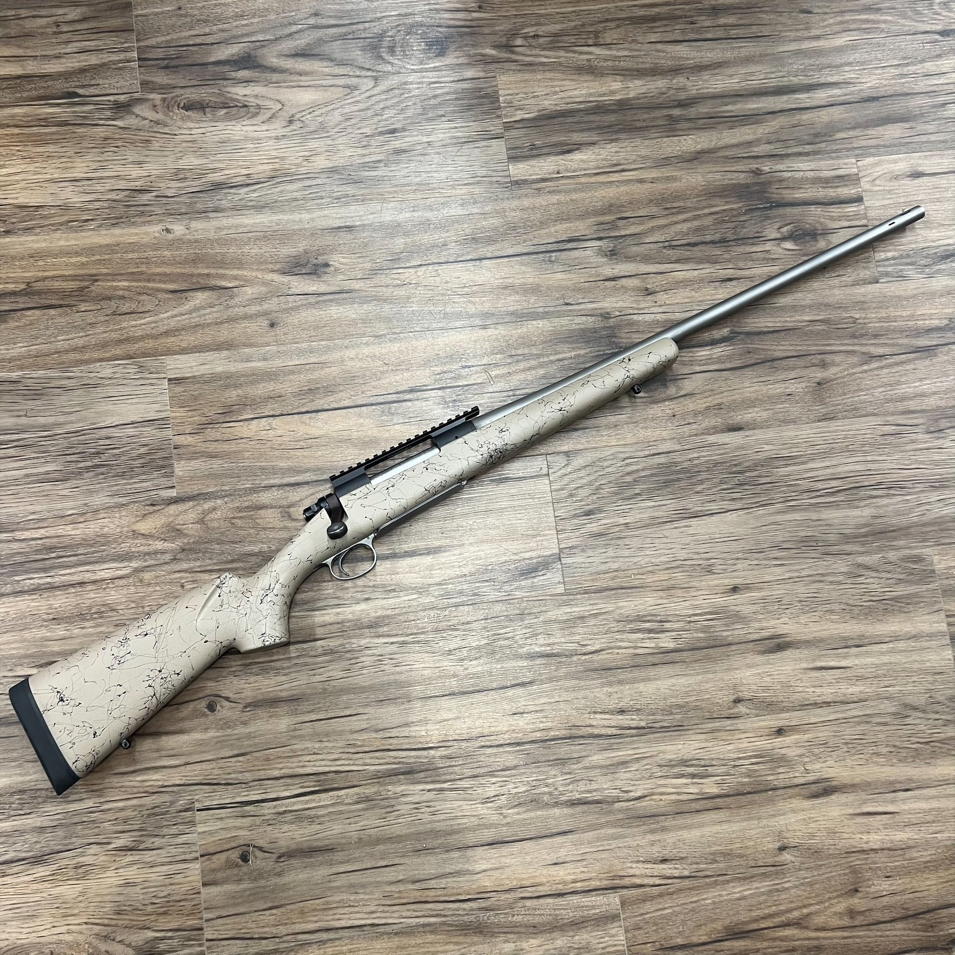 REMINGTON REMINGTON 700 CUSTOM SHOP RIFLE, 300 WIN MAG, AFTERMARKET STOCK, PRE-OWNED, PORTED BARREL
