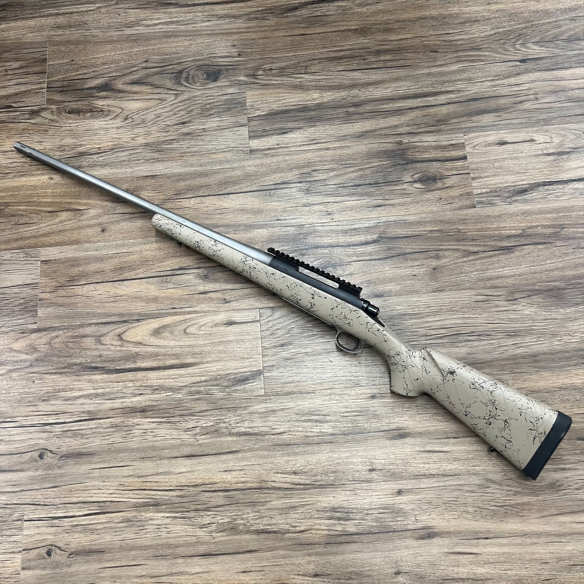 REMINGTON REMINGTON 700 CUSTOM SHOP RIFLE, 300 WIN MAG, AFTERMARKET STOCK, PRE-OWNED, PORTED BARREL