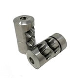 SALMON RIVER SOLUTIONS SRS TI PRO 2 THE 'LIL CHUB SELF TIMING MUZZLEBRAKE, 30 CAL, 5/8-24, .860", .750" NUT, GARNET BLASTED