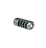 ARROWHEAD 4-PORT SELF-TIMING MUZZLE BRAKE, 45 CAL, BLASTED SS, 3/4-24