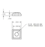 B&T B&T INDUSTRIES RAIL NUT, ANSCHUTZ RAIL ONLY, PAIR