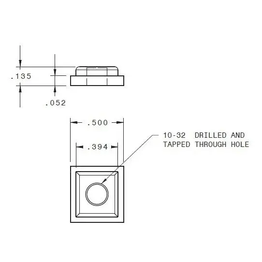 B&T B&T INDUSTRIES RAIL NUT, ANSCHUTZ RAIL ONLY, PAIR