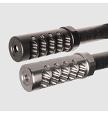 APA FAT BASTARD MUZZLE BRAKE, GEN 4, 3/4-24, .338 CAL, BLACK NITRIDE