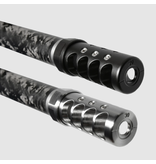 APA MICRO BASTARD MUZZLE BRAKE, GEN 4, 1/2X28, .30 CAL, BLACK NITRIDE