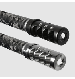 APA MICRO BASTARD MUZZLE BRAKE, GEN 4, 1/2X28, .30 CAL, BLACK NITRIDE