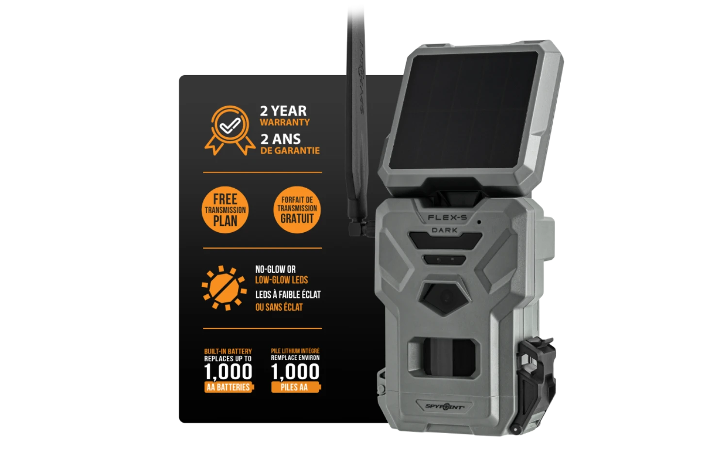SPYPOINT SPYPOINT FLEX-S-DARK CELLULAR TRAIL CAMERA, 40MP