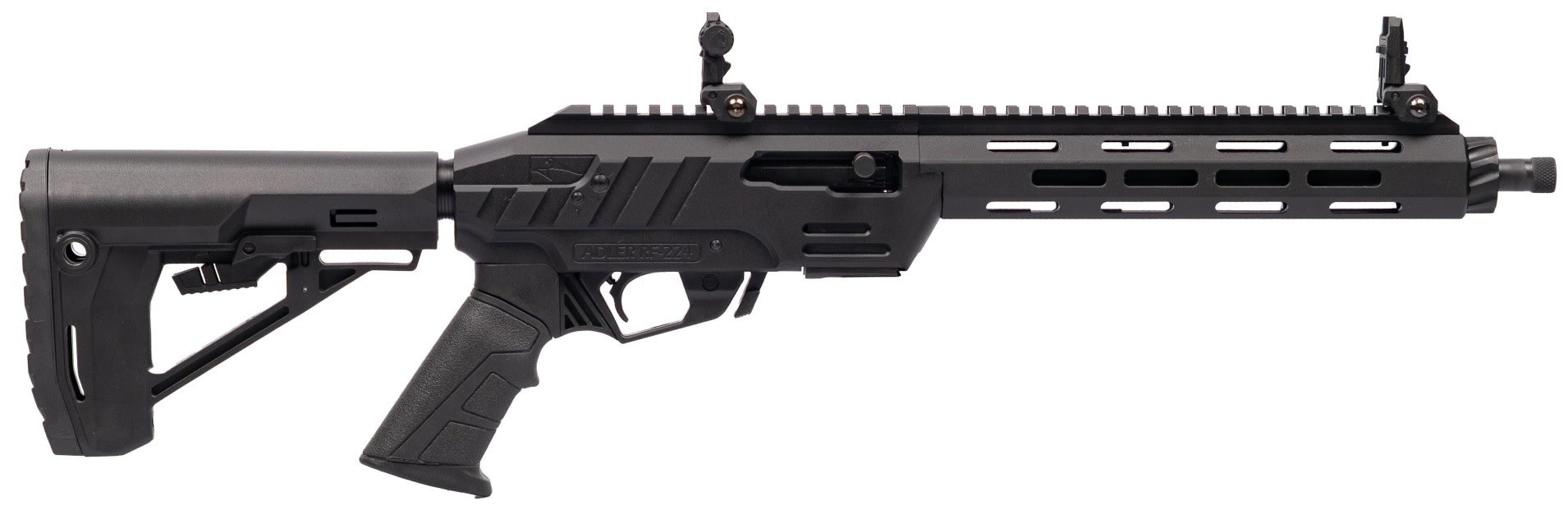 ADLER ARMS RF224 TACTICAL SEMI AUTO RIFLE, 22 LR, 11.7" BARREL, BLACK