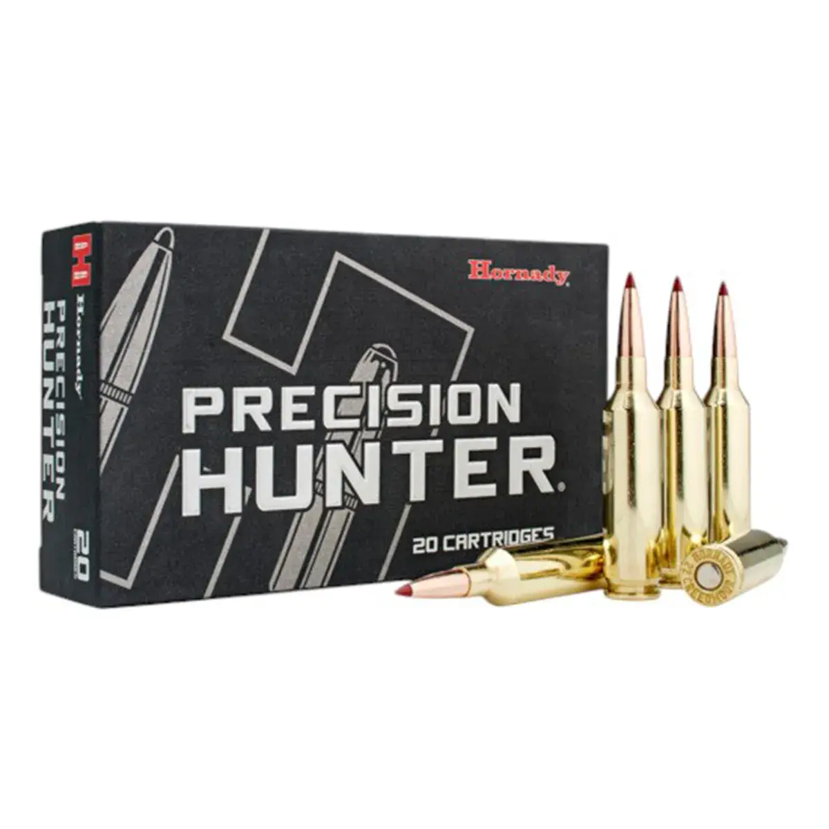 HORNADY PRECISION HUNTER AMMUNITION, 22 CREEDMOOR, 80GR ELD-X, 20 ROUNDS