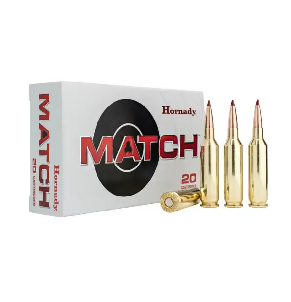 HORNADY MATCH AMMUNITION, 22 CREEDMOOR, 80GR ELD-M, 20 ROUNDS