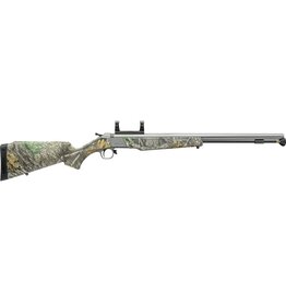 CVA CVA WOLF V2 MUZZLELOADER RIFLE, 50 CAL, W/ SCOPE MOUNT, SS, REAL TREE EDGE CAMO STOCK