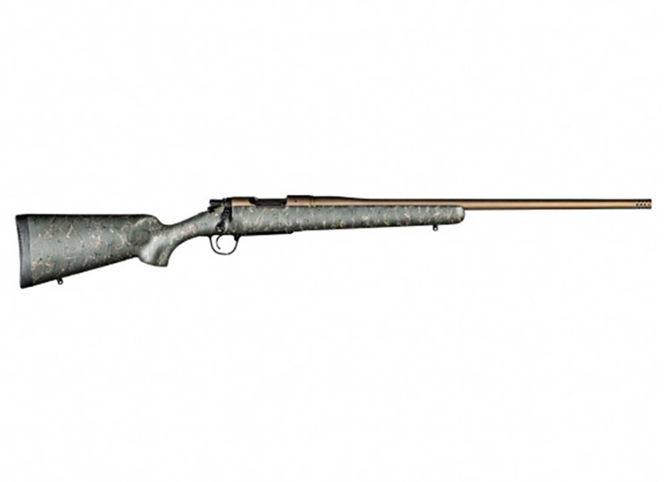 CHRISTENSEN ARMS CHRISTENSEN ARMS MESA RIFLE, 6.5 CREEDMOOR, 22" BARREL, BURNT BRONZE CERAKOTE, GREEN W/ BLACK AND TAN WEBBING