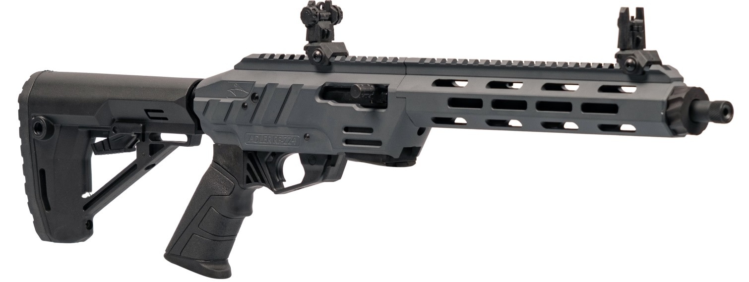 ADLER ARMS RF224 TACTICAL SEMI AUTO RIFLE, 22 LR, 11.7" BARREL, GRAY