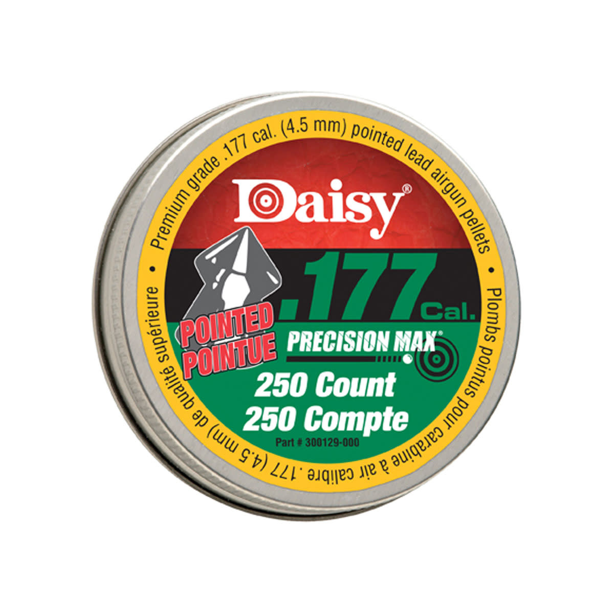 DAISY DAISY PELLETS, .177 CAL, POINTED, 250 PACK