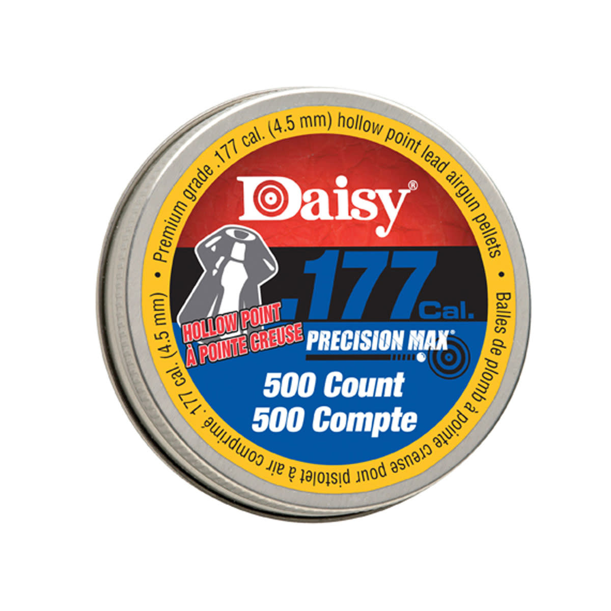 DAISY DAISY PELLETS, .177 CAL, HOLLOW POINT, 500 PACK