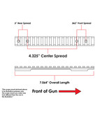 EGW EGW HD KIMBER 8400 (8400 MAGNUM) LONG ACTION PICATINNY RAIL SCOPE MOUNT, 0 MOA