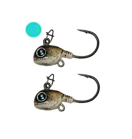 FROSTBITE MEATHEAD LIVE BAIT TUNGSTEN JIG, 7/16OZ, BONEHEAD, 2 PACK