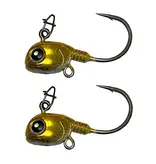 FROSTBITE MEATHEAD LIVE BAIT TUNGSTEN JIG, 7/16OZ, GOLDMINE, 2 PACK