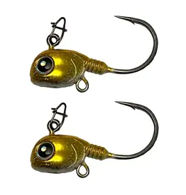 FROSTBITE MEATHEAD LIVE BAIT TUNGSTEN JIG, 7/16OZ, GOLDMINE, 2 PACK