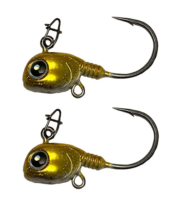 FROSTBITE MEATHEAD LIVE BAIT TUNGSTEN JIG, 7/16OZ, GOLDMINE, 2 PACK